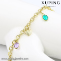 74581 pulseras baratas del oro de 14k del turco de la joyería de la moda de Xuping para las mujeres